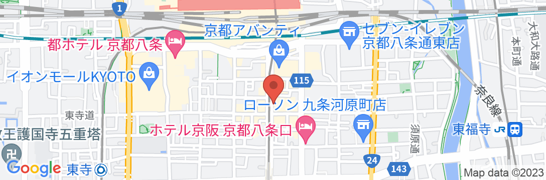 リーガグラン京都の地図