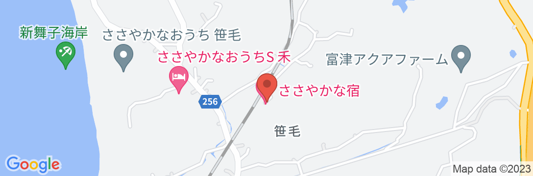 ささやかな宿 富津の地図