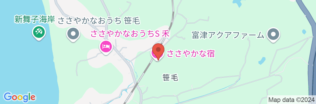 ささやかな宿 富津の地図