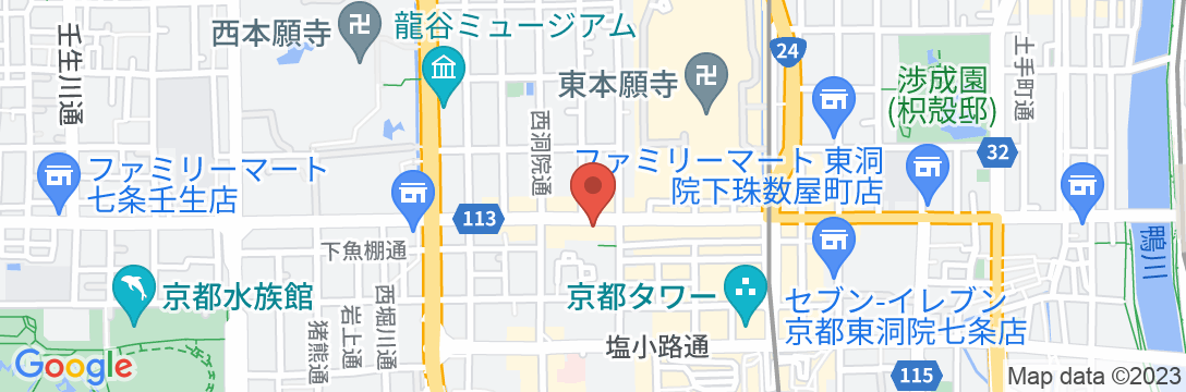 TUNE STAY KYOTOの地図