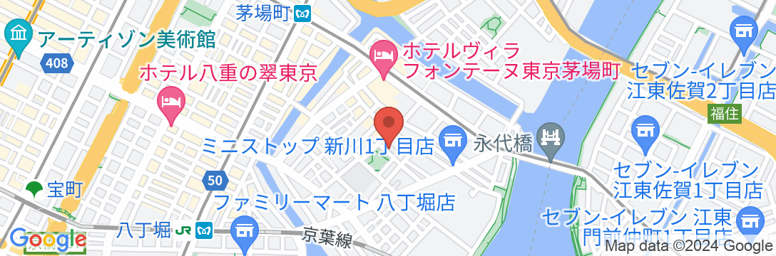 サクラクロスホテル東京茅場町の地図