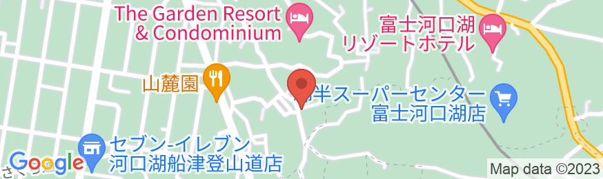 Villa Hanasaku 富士河口湖 Bの地図
