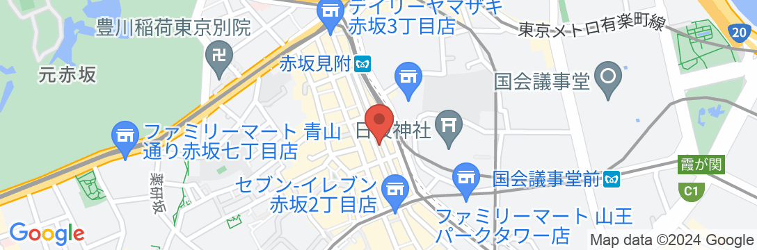 ベストウェスタンホテルフィーノ東京赤坂の地図