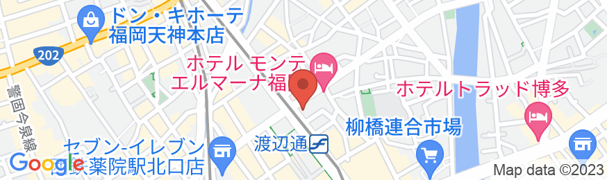 ホテルモントレ福岡の地図