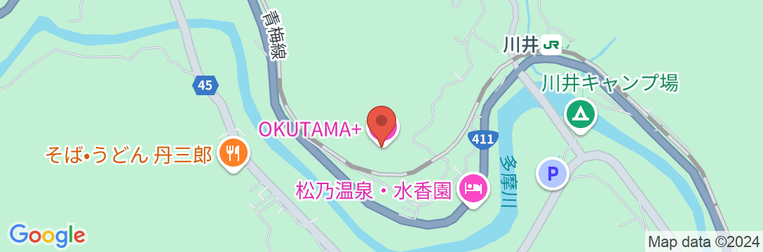 OKUTAMA+の地図