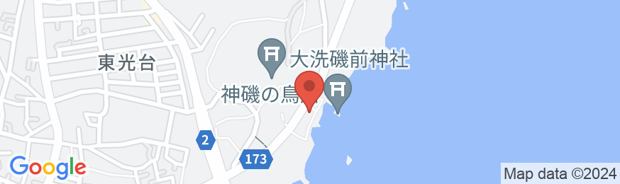 大洗ホテルANNEX魚来庵の地図