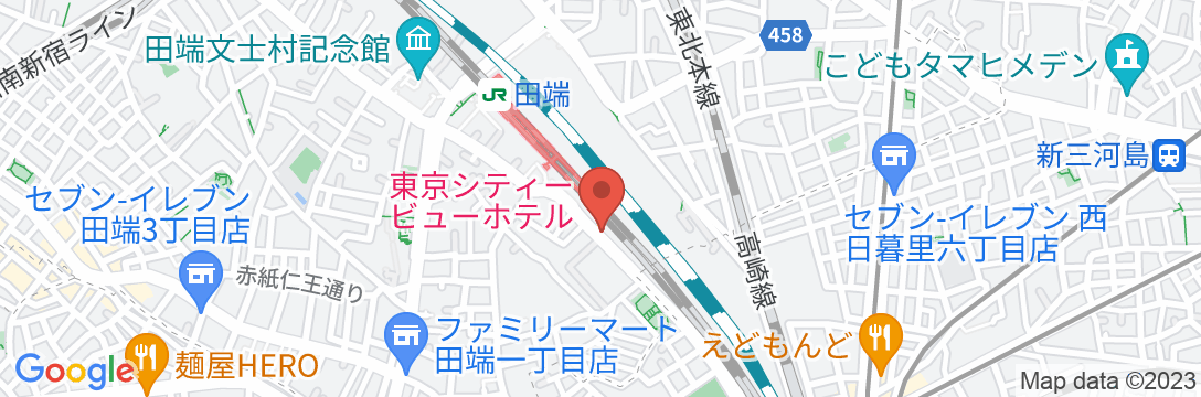 東京シティービューホテル(TOKYO CITY VIEW HOTEL TABATA STATION)の地図