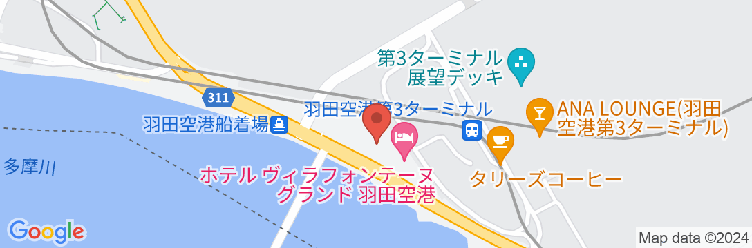 住友不動産ホテル ヴィラフォンテーヌグランド羽田空港の地図