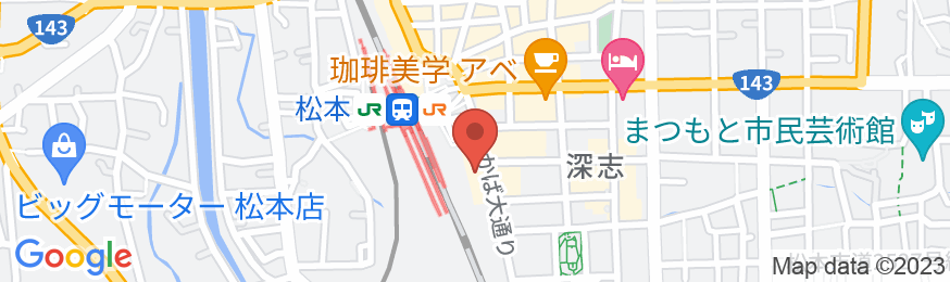 東横INN松本駅東口の地図