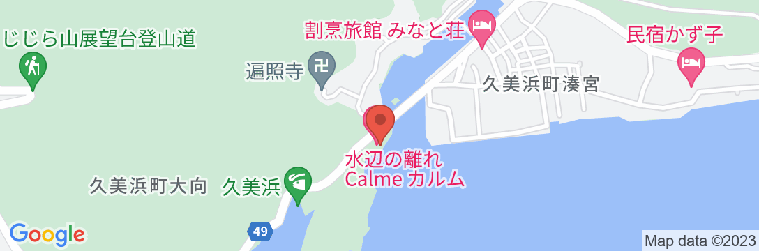 水辺の離れ Calme(カルム)の地図