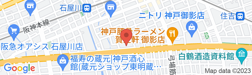 Tabist ホテルプリーズ神戸の地図