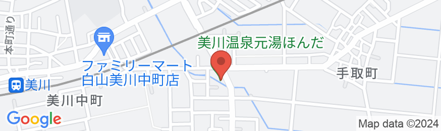 美川温泉 元湯 ほんだの地図