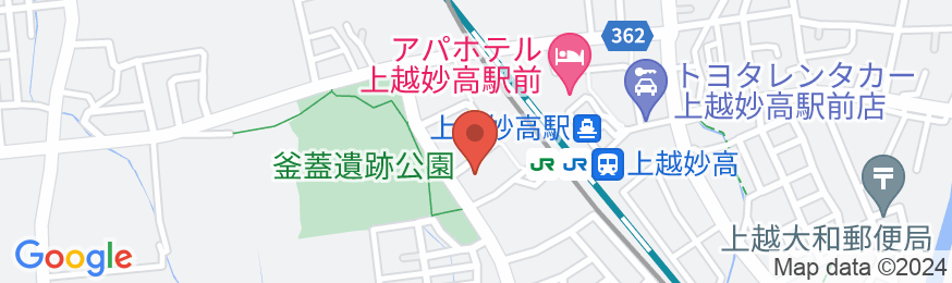 天然温泉 関山の湯 スーパーホテル上越妙高駅西口の地図