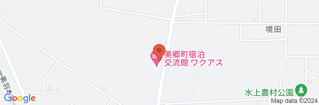 美郷町宿泊交流館ワクアスの地図