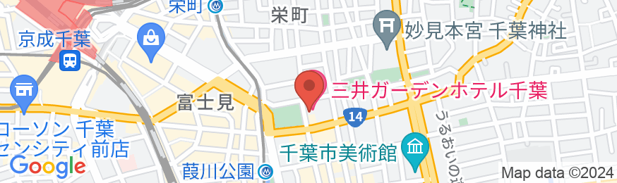 三井ガーデンホテル千葉の地図