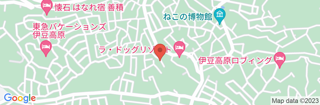 露天風呂付客室で愉しむお部屋食の宿 伊豆高原温泉 ルーシーキキの地図