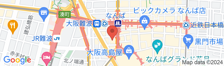 ホテルロイヤルクラシック大阪の地図