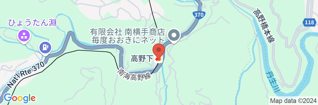 NIPPONIA HOTEL 高野山 参詣鉄道の地図