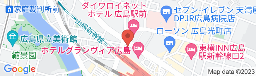 ヴィアインプライム広島新幹線口<紅葉の湯>(JR西日本グループ)の地図