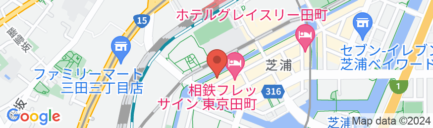 静鉄ホテルプレジオ東京田町の地図