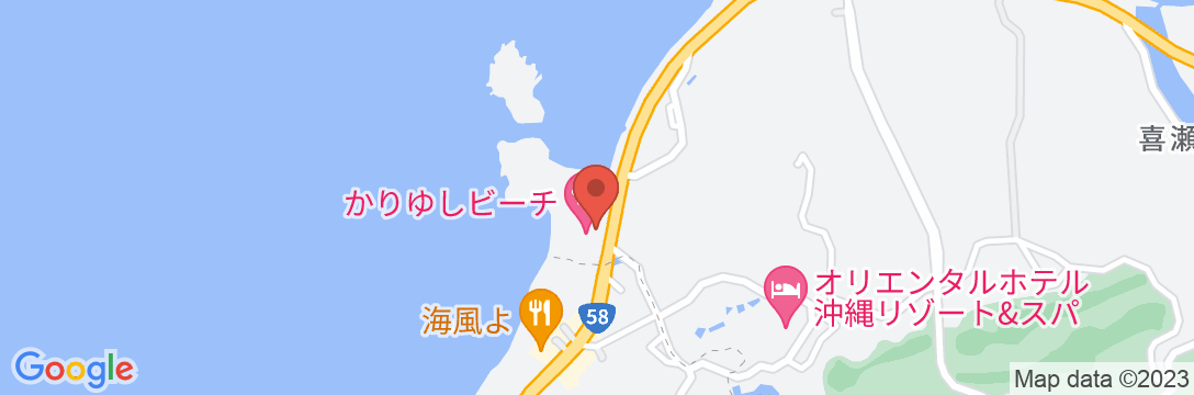KARIYUSHI LCH.RESORT on The Beachの地図