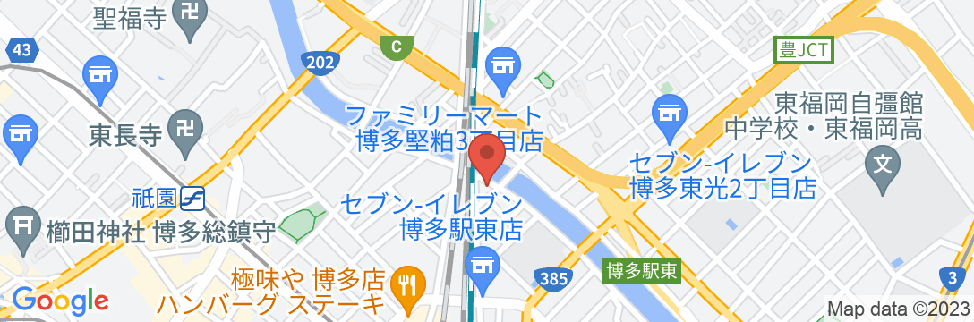 N.33 Hakata Sta. River Sideの地図