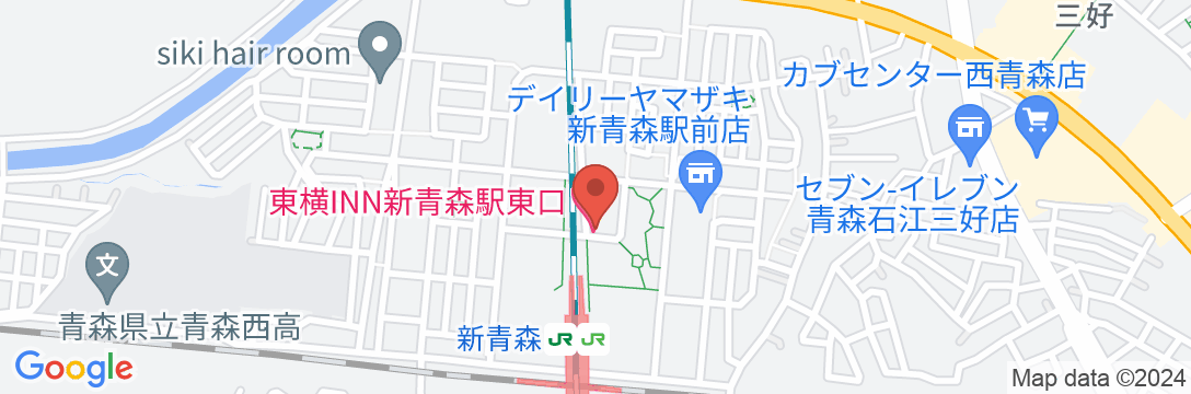 東横INN新青森駅東口の地図