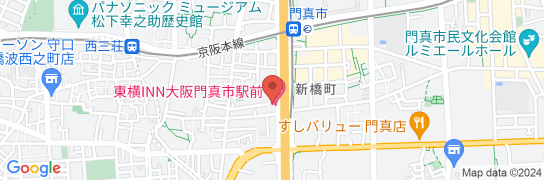 東横INN大阪門真市駅前の地図