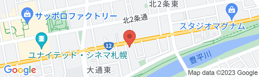 札幌プリンセスホテルの地図