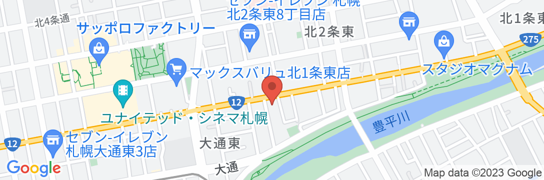 札幌プリンセスホテルの地図