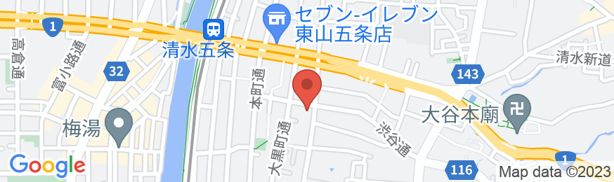 Stay SAKURA Kyoto 扇の地図