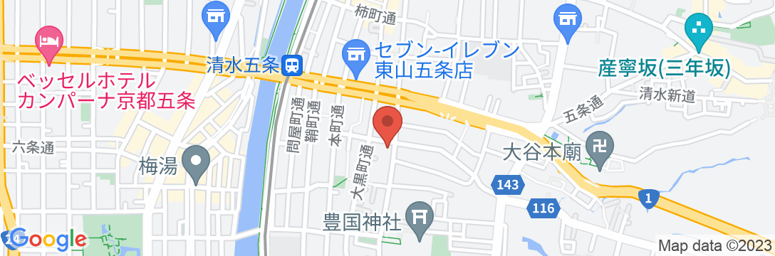 Stay SAKURA Kyoto 扇の地図