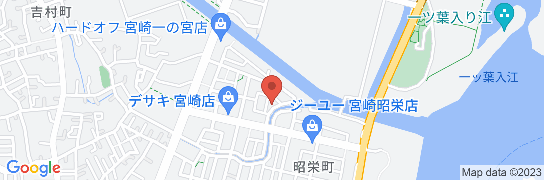 ファミリーロッジ旅籠屋・宮崎店の地図
