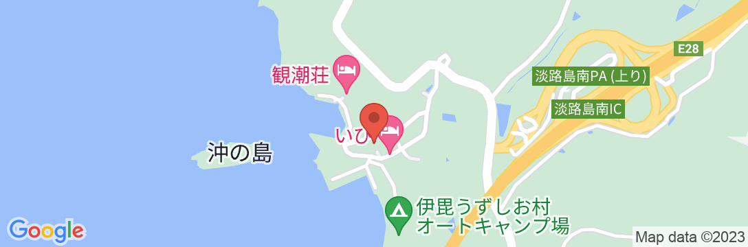 うずしお温泉 民宿大潮荘<淡路島>の地図