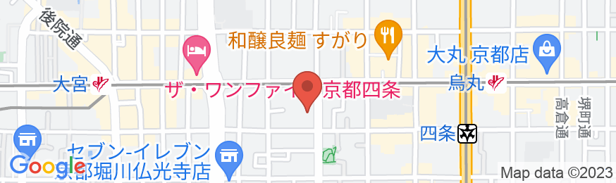 三井ガーデンホテル京都四条の地図