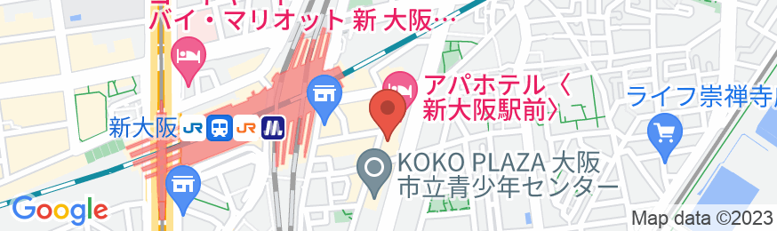 名鉄イン新大阪駅東口の地図