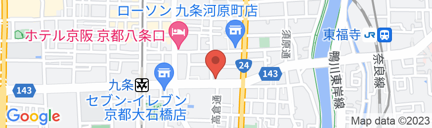 京都プラザホテル京都駅南の地図