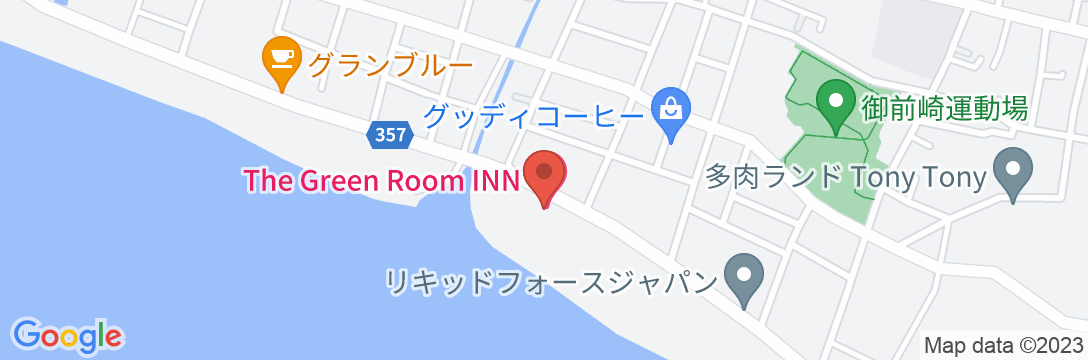 The Green Room INNの地図