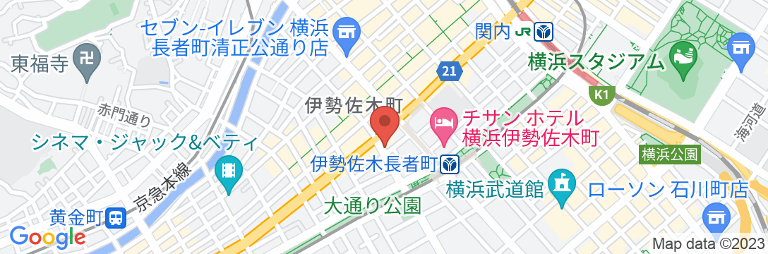 TOKYO 365 HOTEL 横浜店の地図