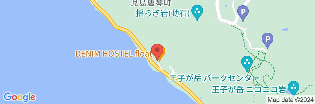 DENIM HOSTEL floatの地図