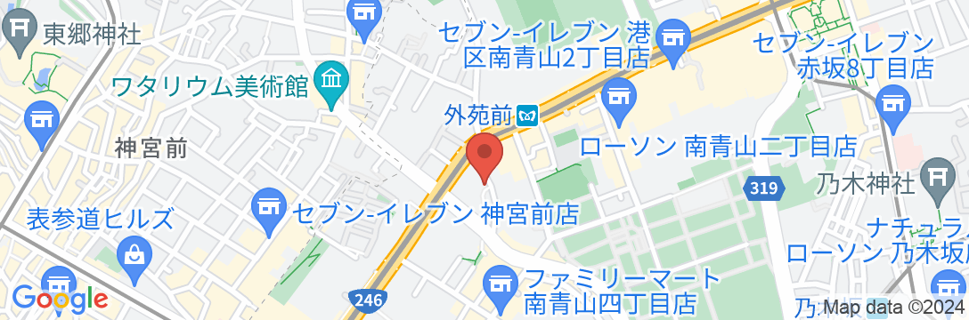 The Micro Museum Hostel Aoyamaの地図