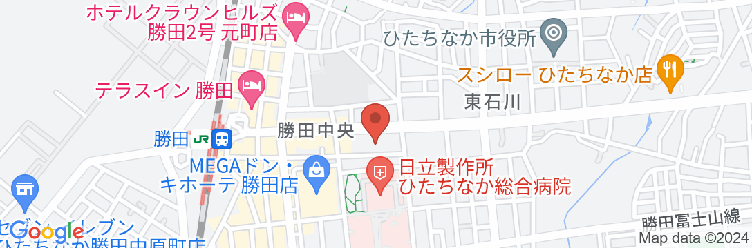 アパホテル〈ひたちなか勝田駅前〉の地図