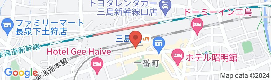 富士山三島東急ホテルの地図