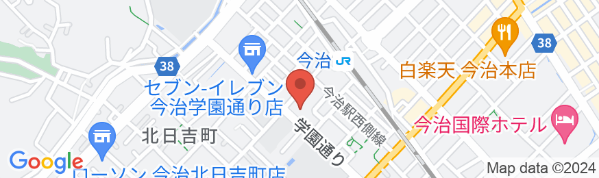 サウナ&スパ・ホテル 喜助の宿 今治駅前店の地図