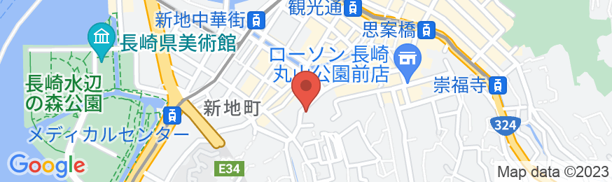 グランドベース長崎の地図