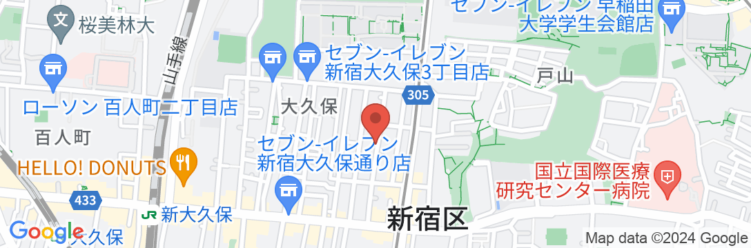 URBAN STAY SHINJUKU‐EASTの地図