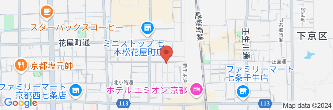 Stay SAKURA Kyoto 丹波口の地図