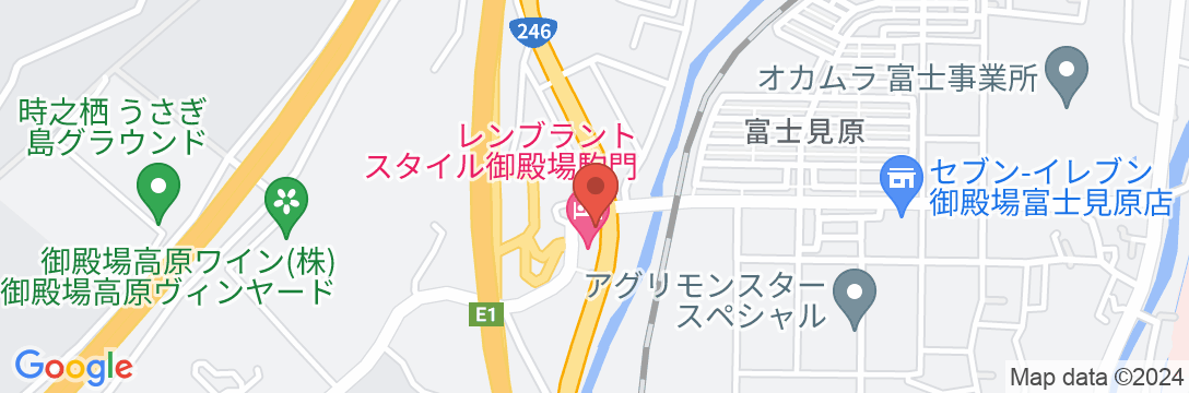 レンブラントスタイル御殿場駒門 富士の心湯の地図