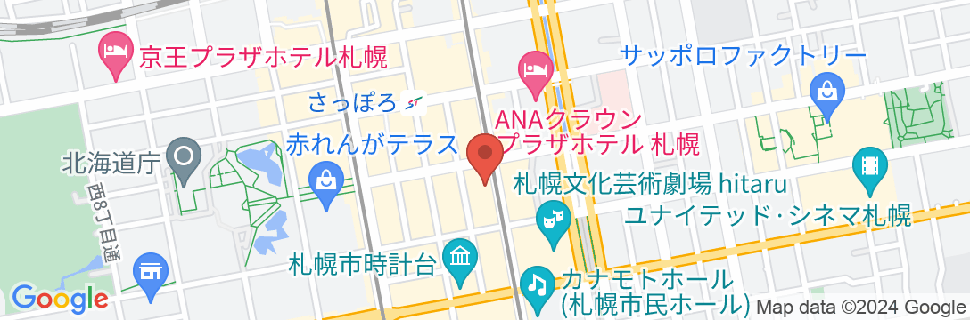 JRイン札幌北2条の地図