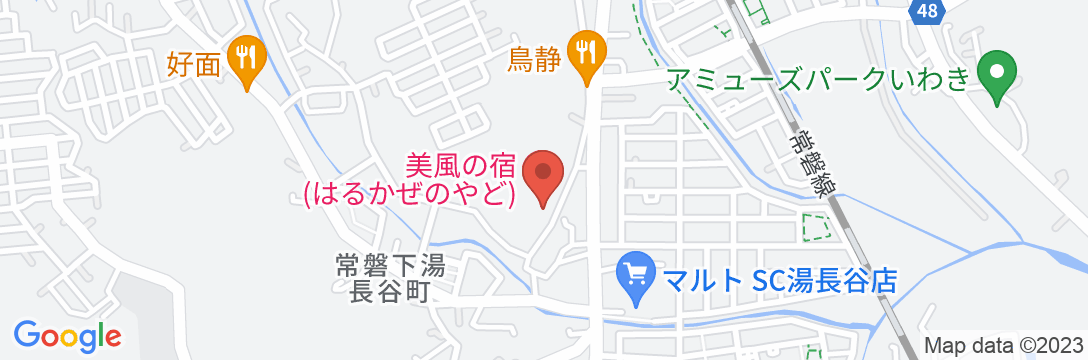 Sah,いわき湯本温泉の地図
